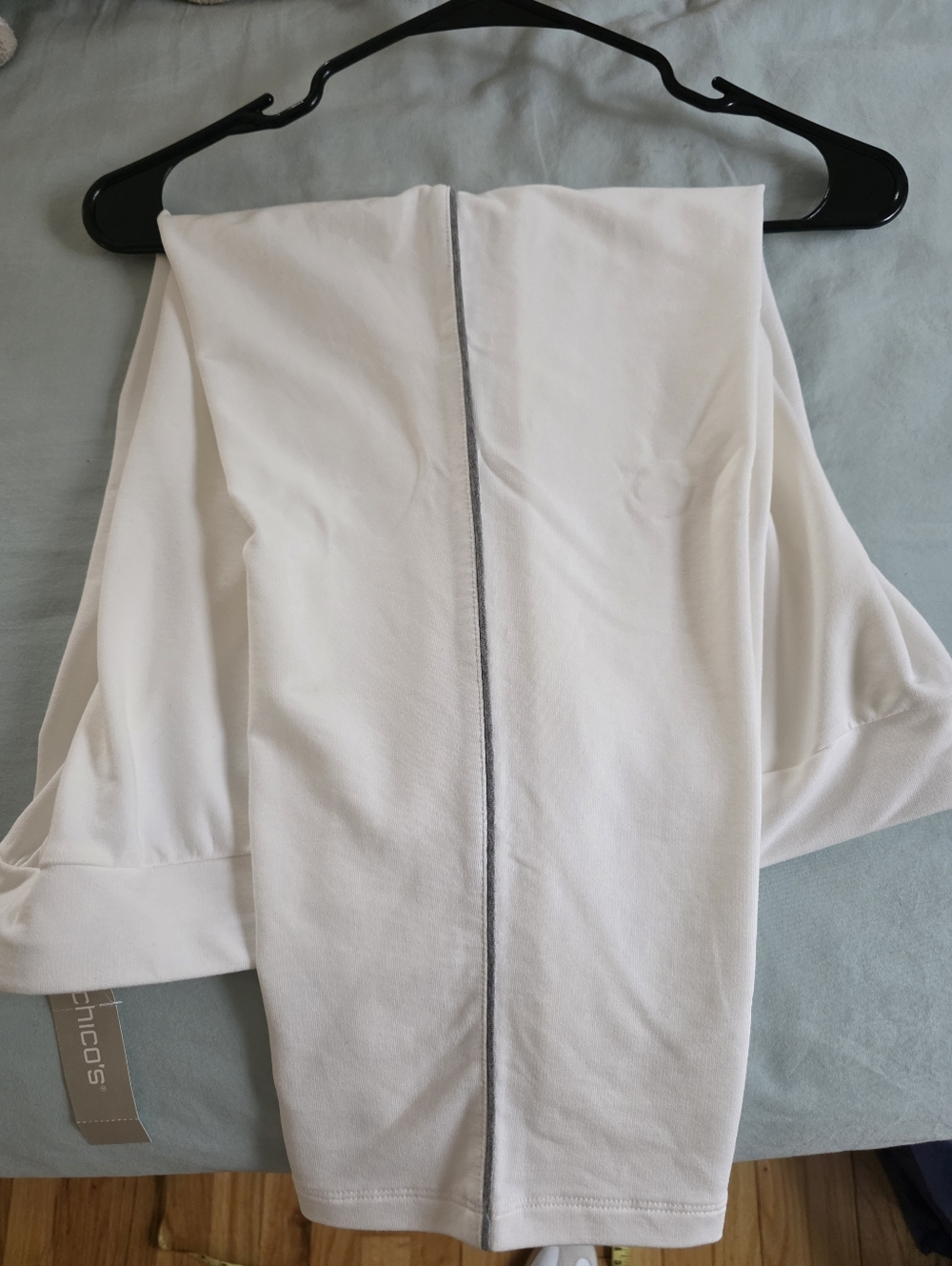 NWT Chico's Zenergy Piped Detailed Pant Alabaster Size 2 - Picture 2 of 6
